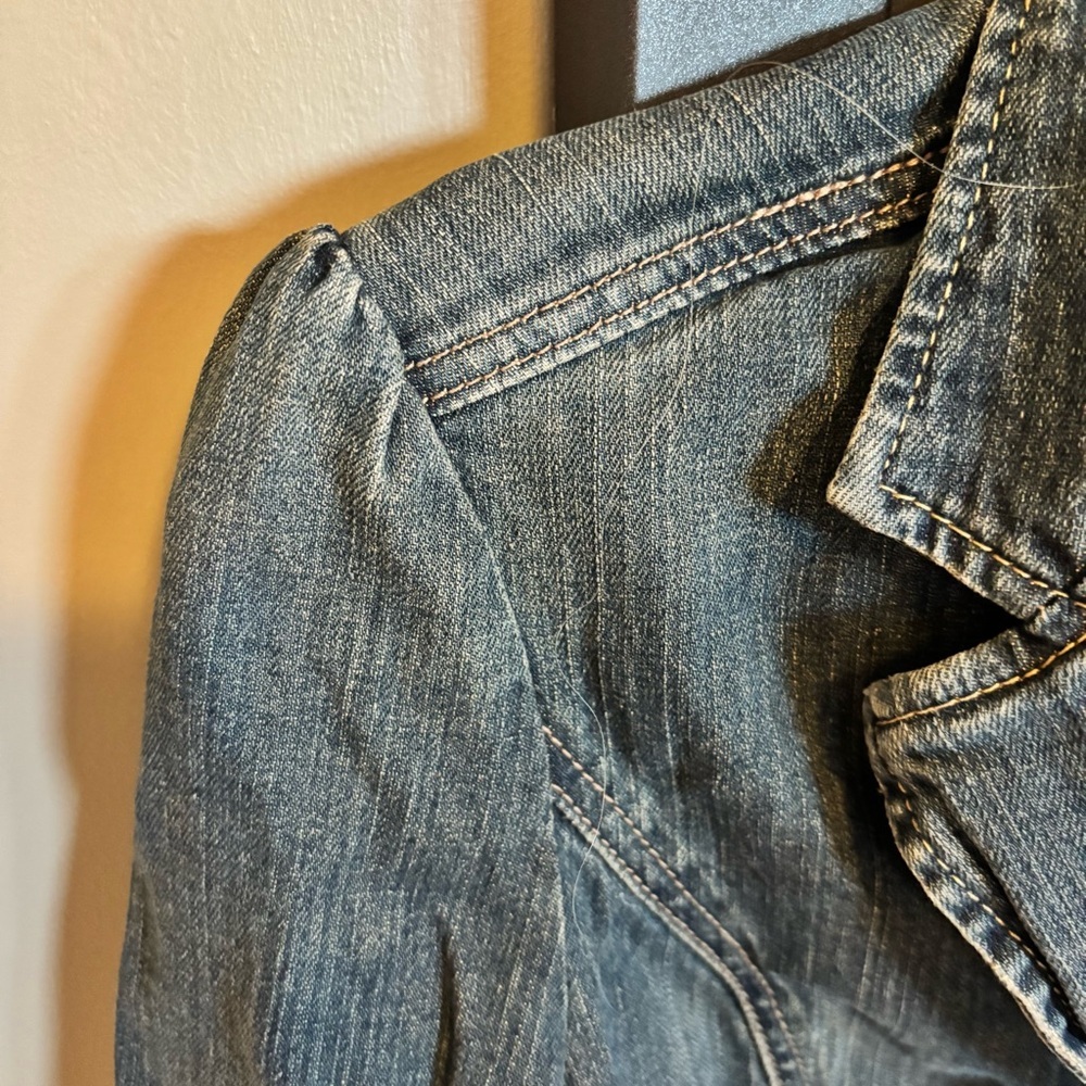 Vintage Calvin Klein Embroidered Denim Jacket - size S/P - Picture 2 of 10